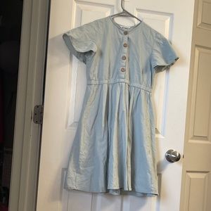 Girls mint green swing dress